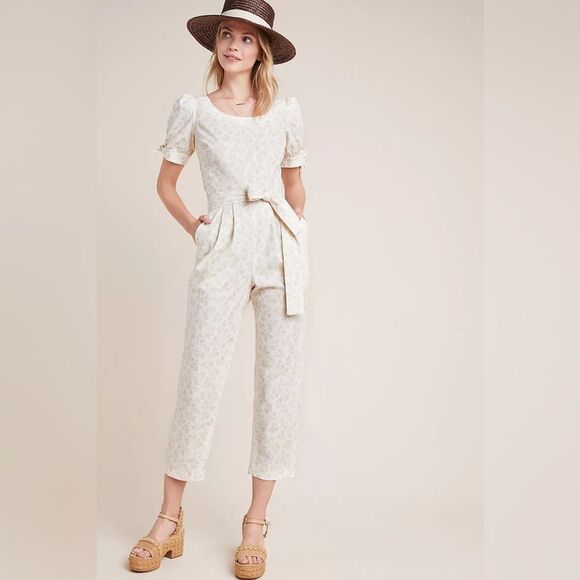 Gal Meets Glam for Anthropologie Iris Floral Jumpsuit 0 NWOT - Picture 3 of 15